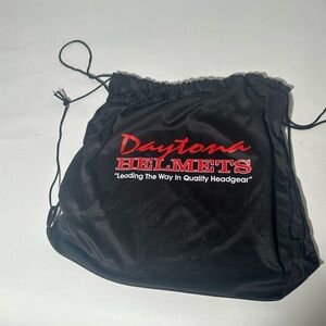 Daytona Helmets Black Drawstring Bag